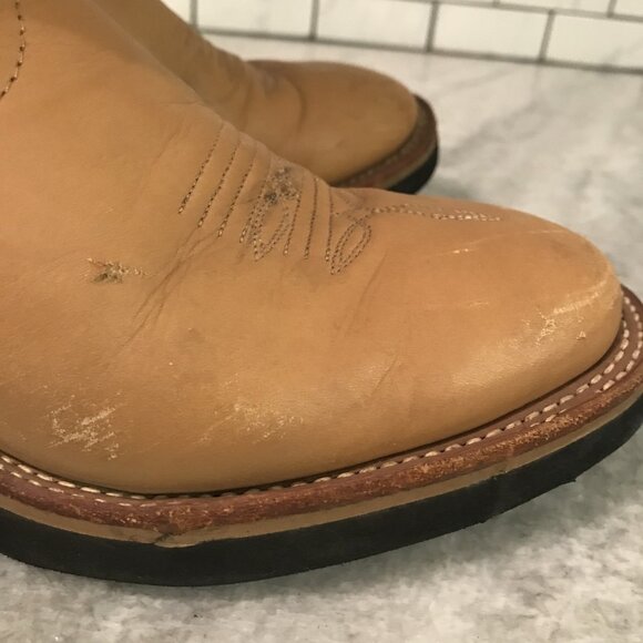 Laredo Boots Womens Size 8 Western Cowboy Square Toe Leather Made in USA 6967 - Picture 11 of 11